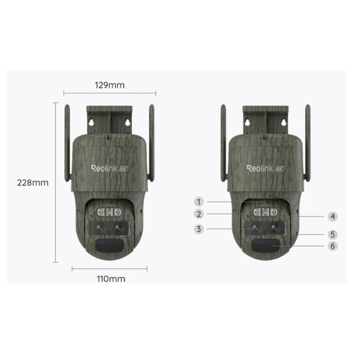 Kamera Reolink Trackmix LTE Series G770 akumulatorowa Camouflage Kamuflaż